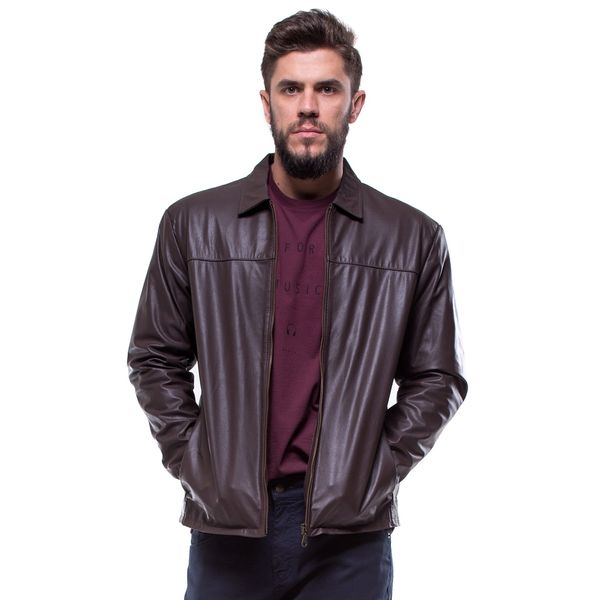 Jaqueta de 2024 couro masculina kanui